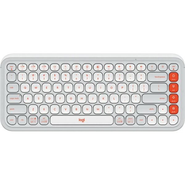 Logitech POP ICON KEYS Compact Wireless Keyboard White