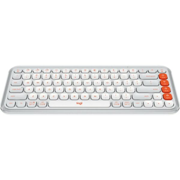 Logitech POP ICON KEYS Compact Wireless Keyboard Off-White, Rose, Lilac - Image 2