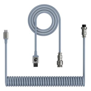 ATTACK SHARK C01 Coiled Cable Gray