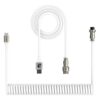 ATTACK SHARK C01 Coiled Cable White
