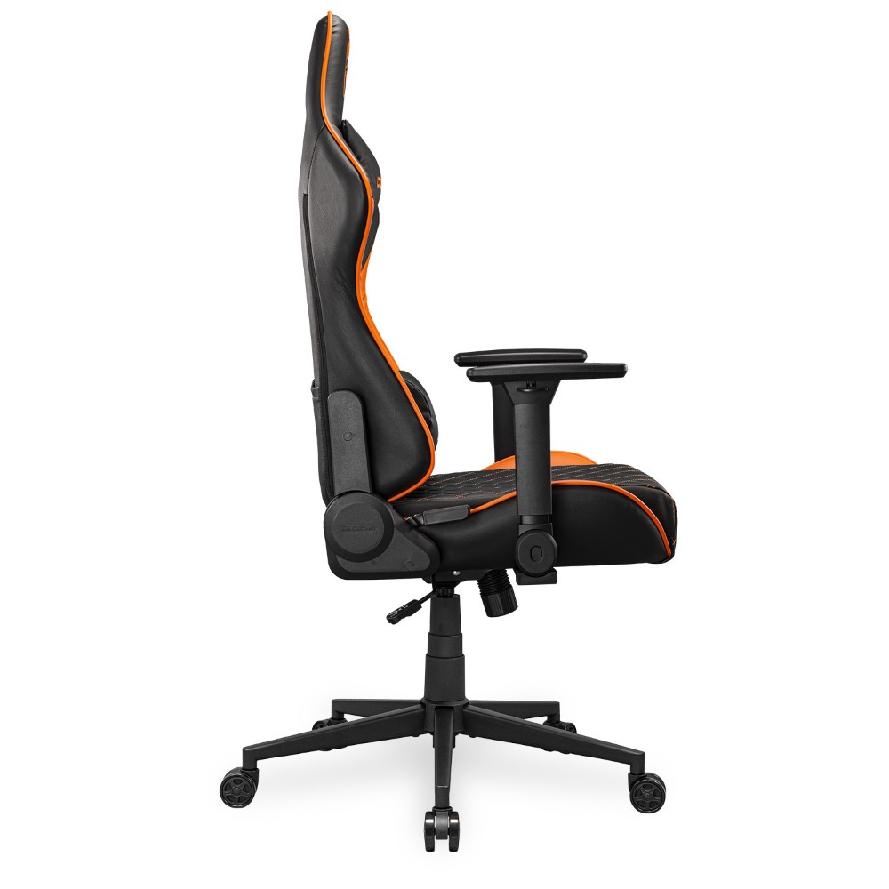 Cougar Armor One V2 4D Folding Armrests Reclining, Piston Lift Height Adjustment Gaming Chair Black/Orange - Image 3