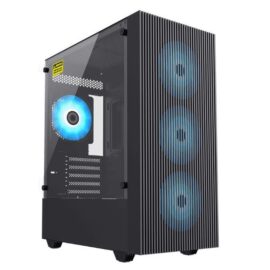 GameMax EDGE Mini Tower Compact Design - Supports Micro ATX and Mini ITX motherboards - Black