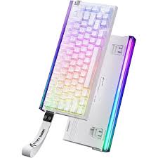 ATTACK SHARK R85 HE Rapid Trigger Keyboard Magnetic Switch with Custom Lightbox – White