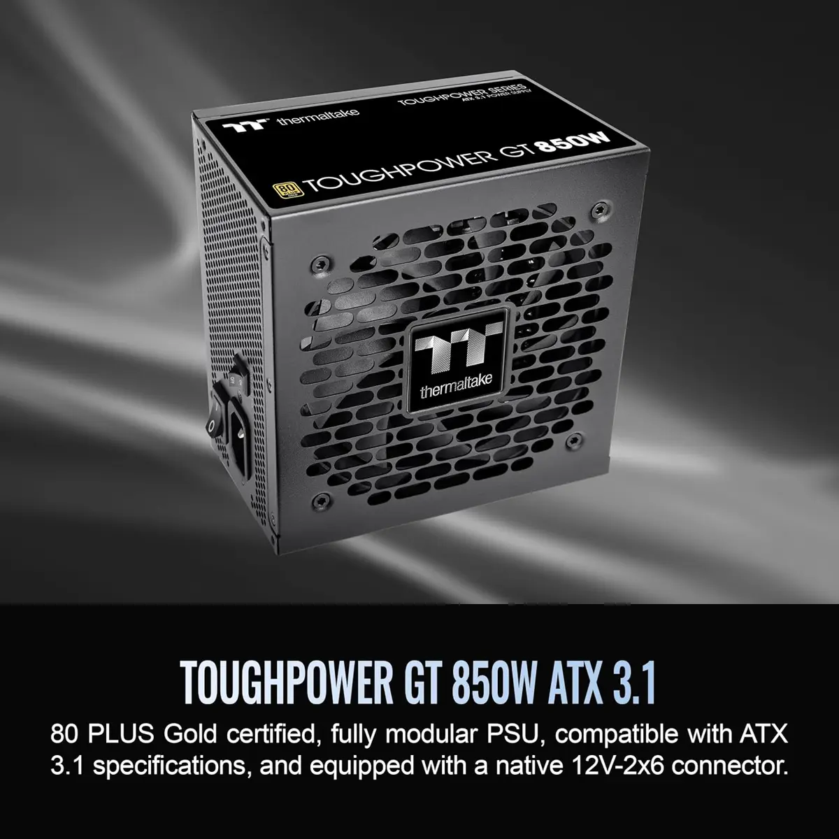 Thermaltake ToughPower GT 850W ATX 3.1 Standard Power Supply - 80 Plus Gold Efficiency, Fully Modular, Smart Zero Fan, Native 300W PCIe 5.1 Connector - Image 2