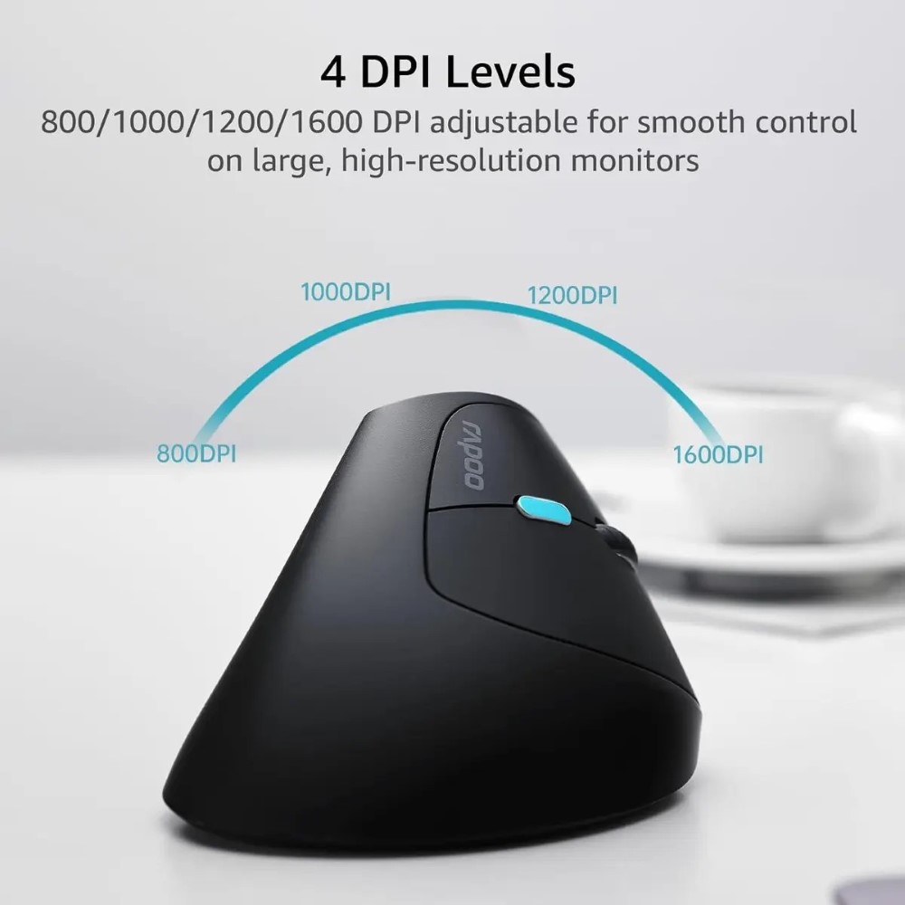 RAPOO EV250 Silent Wireless optical mouse - Black - Image 4