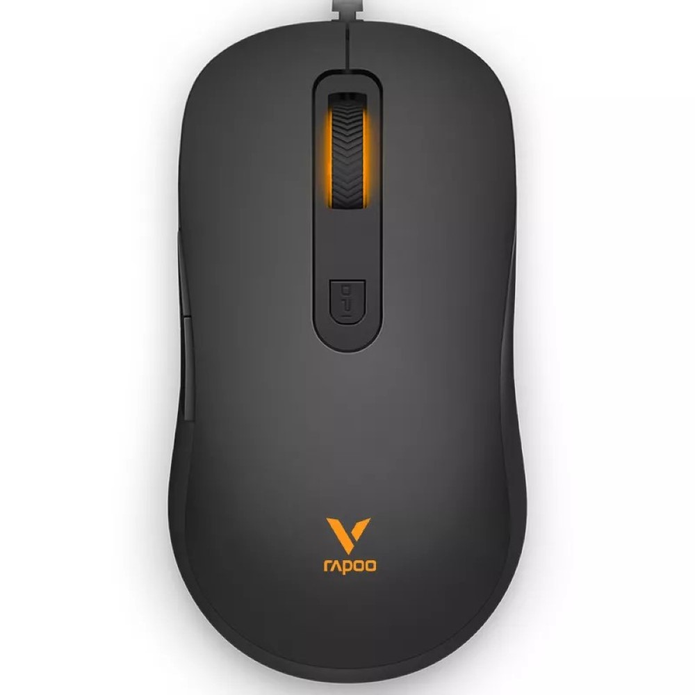 Rapoo V16 RGB Optical Gaming Wired Mouse – Black