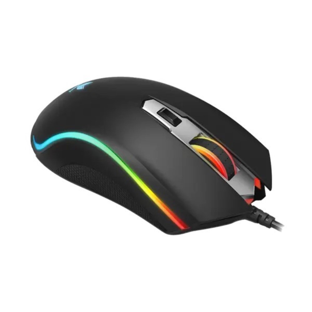 RAPOO V25S Optical Gaming Mouse - Black - Image 3